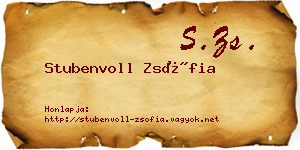 Stubenvoll Zsófia névjegykártya